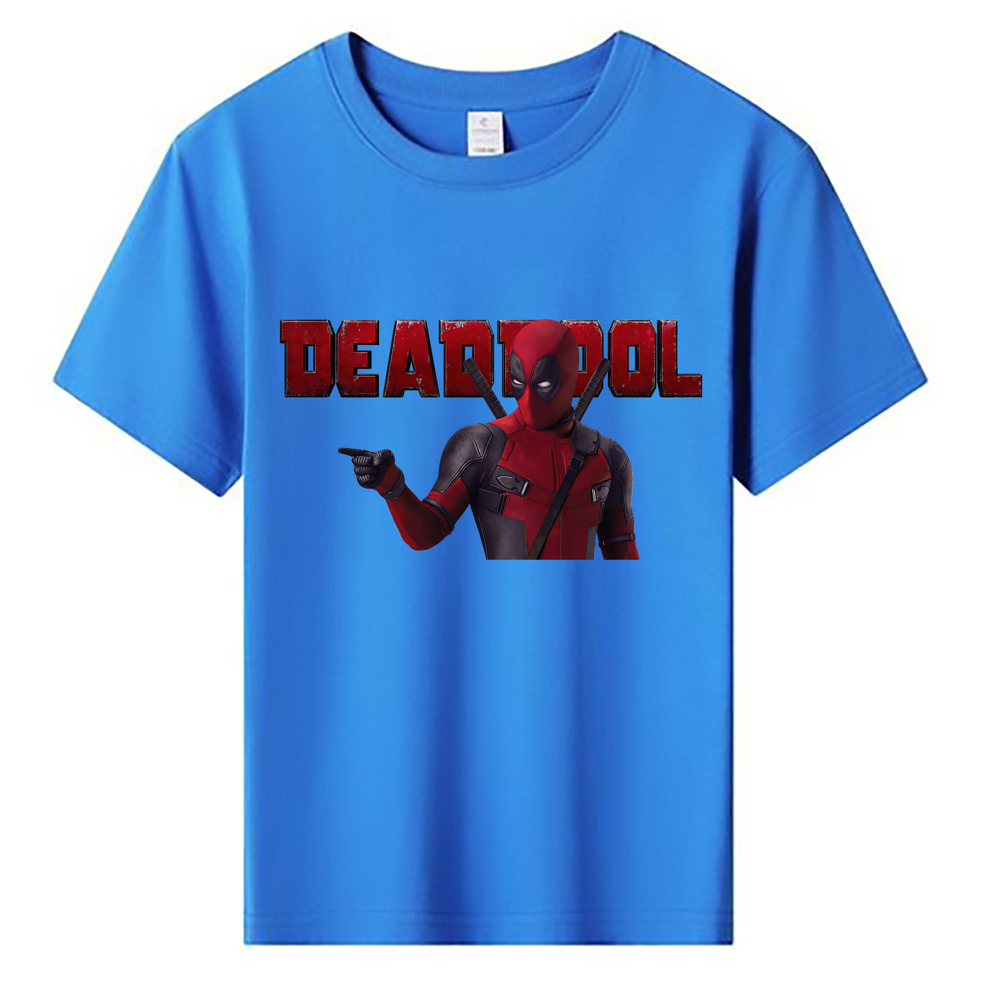 （画像用） Deadpool デッドプール 綿100％キッズTシャツ（フロントプリント）